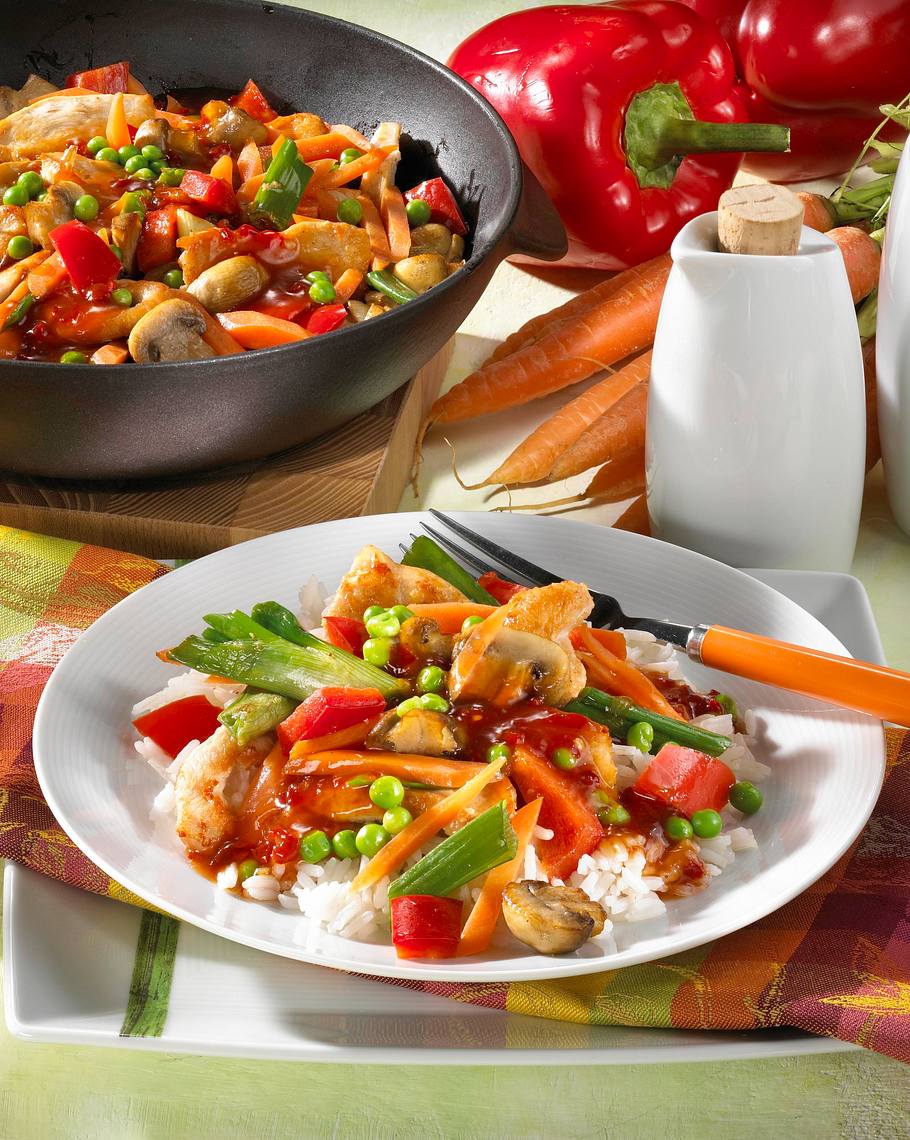 Hähnchenfleisch süß-sauer Rezept