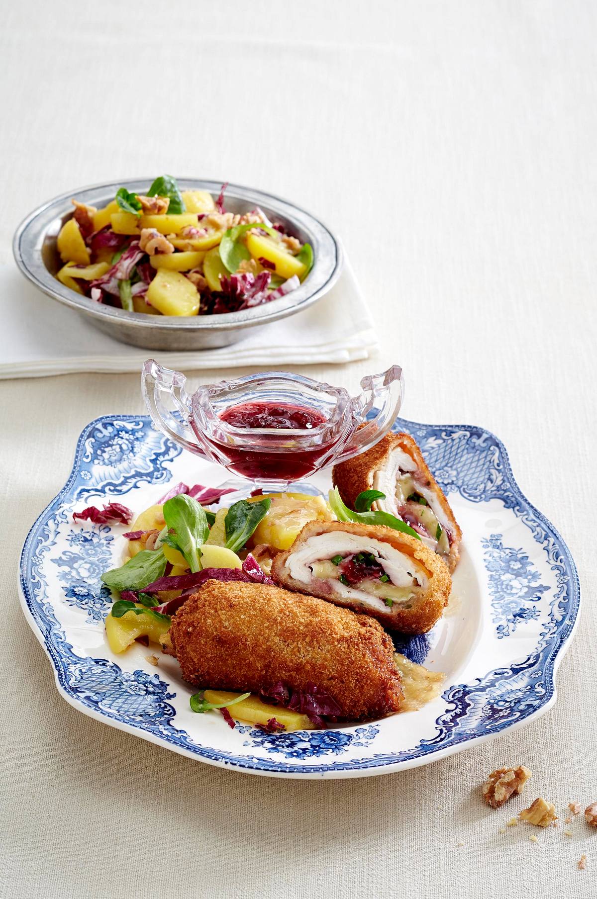Hähnchenroulade mit Camembert und Preiselbeeren Rezept