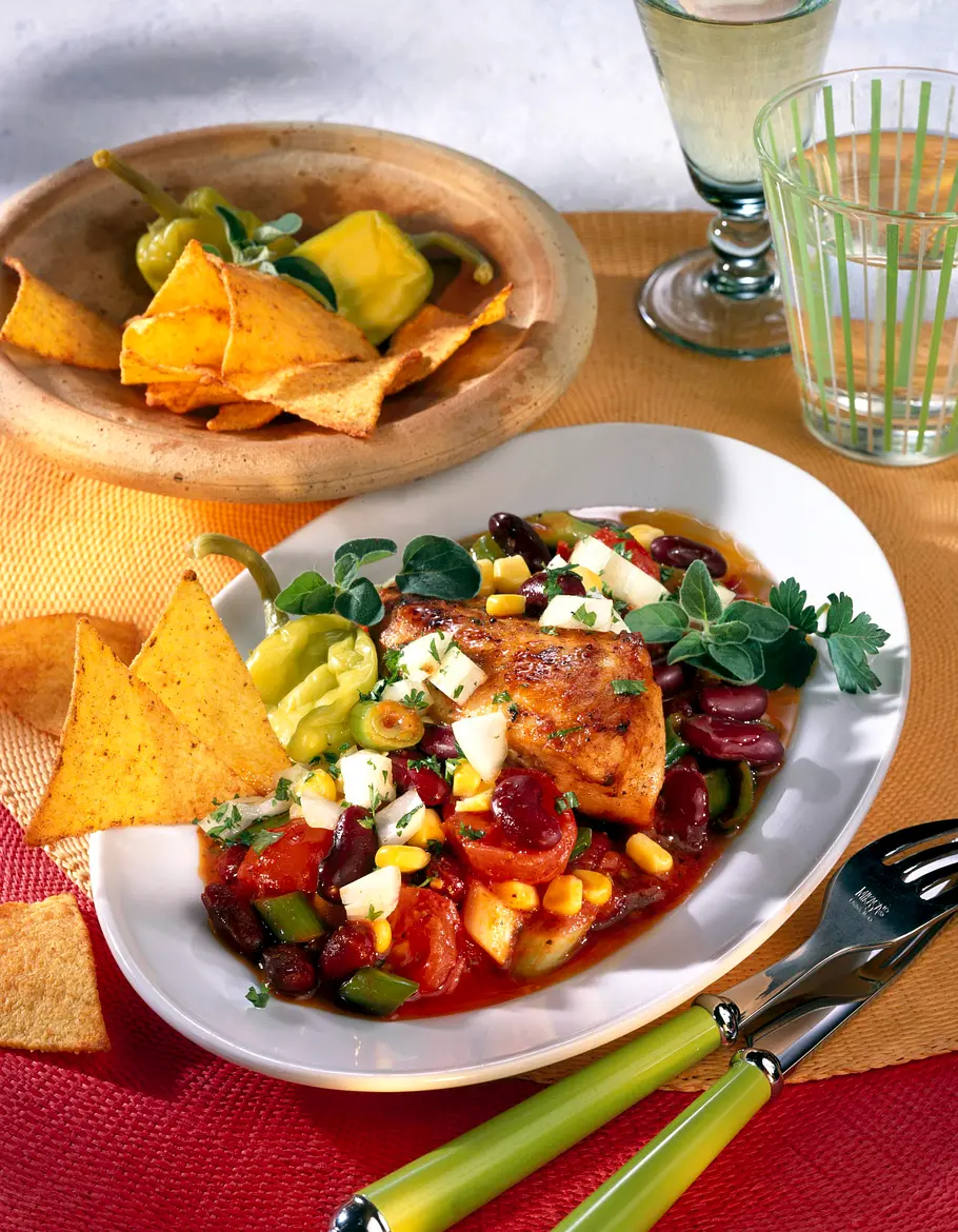 Hähnchenschnitzel à la Mexiko Rezept