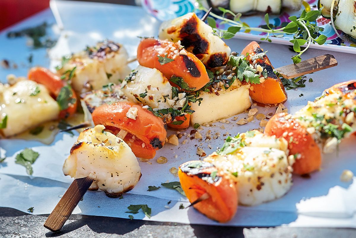 Halloumispieße Rezept