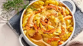 Hamburger Pannfisch-Kartoffel-Gratin Rezept - Foto: LECKER @ Bauer Media Group