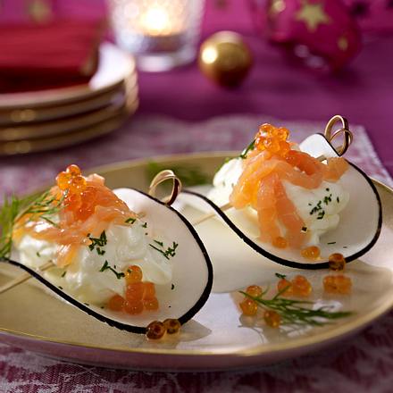 Happen von Winterrettich mit Lachs Rezept