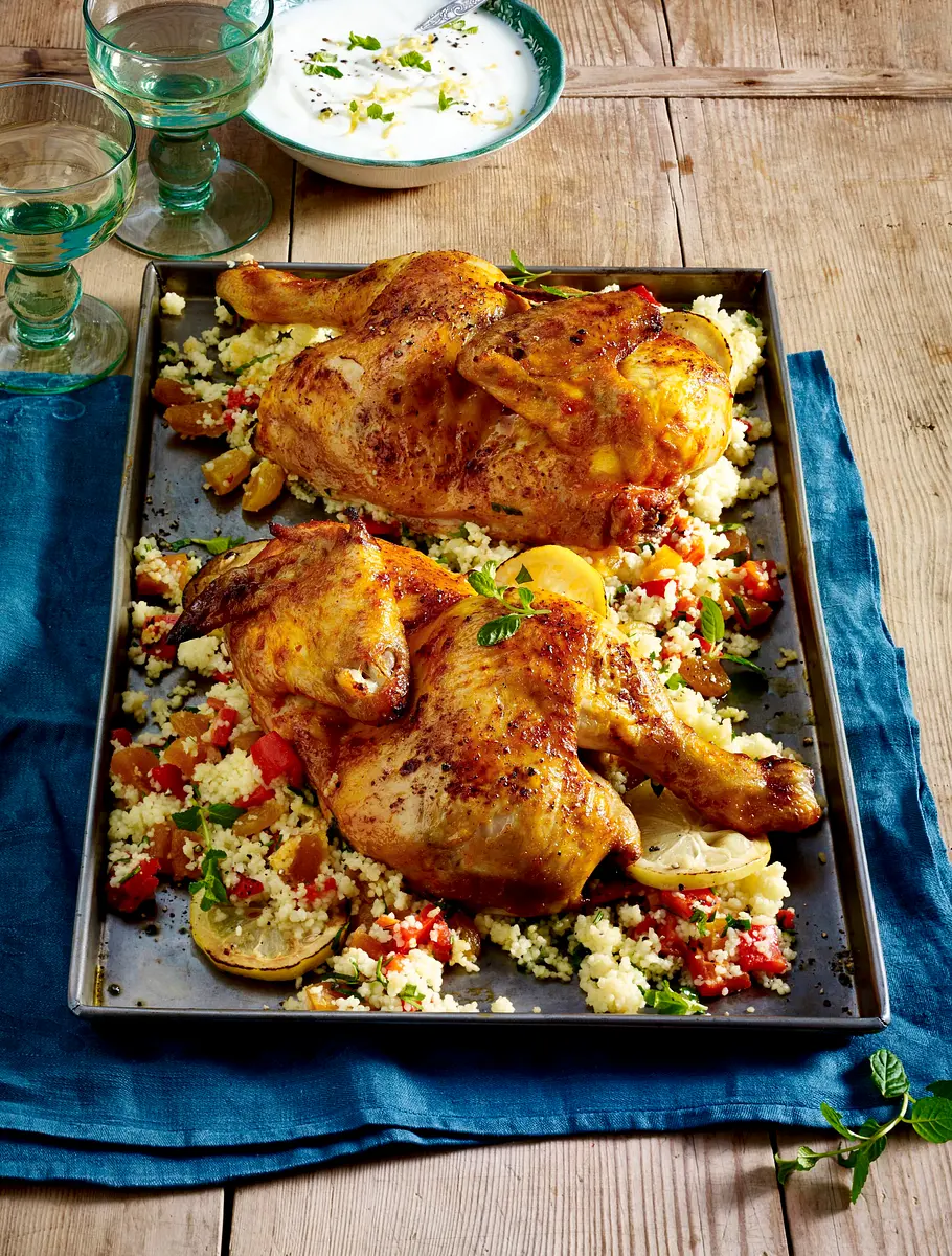 Harissa-Brathähnchen Rezept