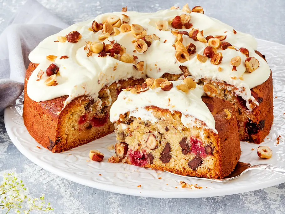 Haselnuss-Kirsch-Kuchen Rezept Haselnuss-Kirsch-Kuchen Rezept
