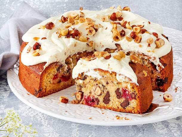 Haselnuss-Kirsch-Kuchen Rezept Haselnuss-Kirsch-Kuchen Rezept