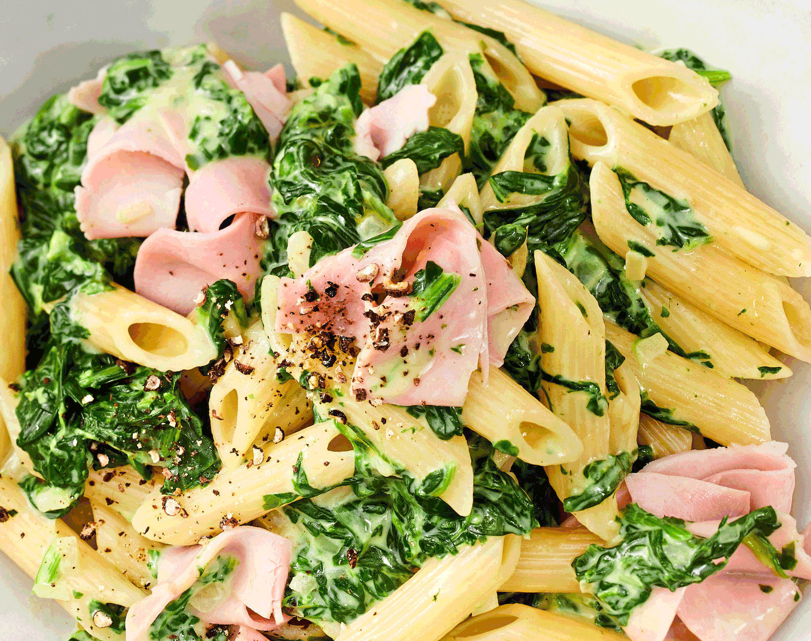 Spinat-Nudeln mit gekochtem Schinken Rezept | LECKER Spinat-Nudeln mit gekochtem Schinken Rezept | LECKER