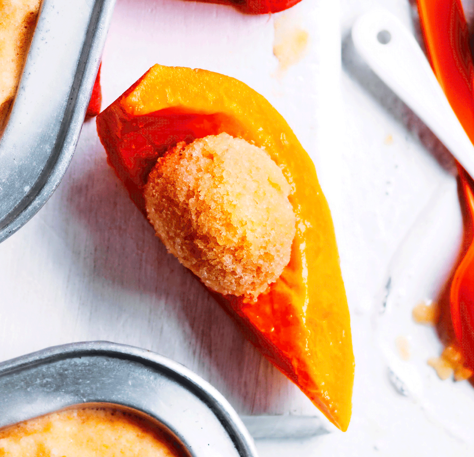 Melonen-Sorbet mit Papaya Rezept | LECKER