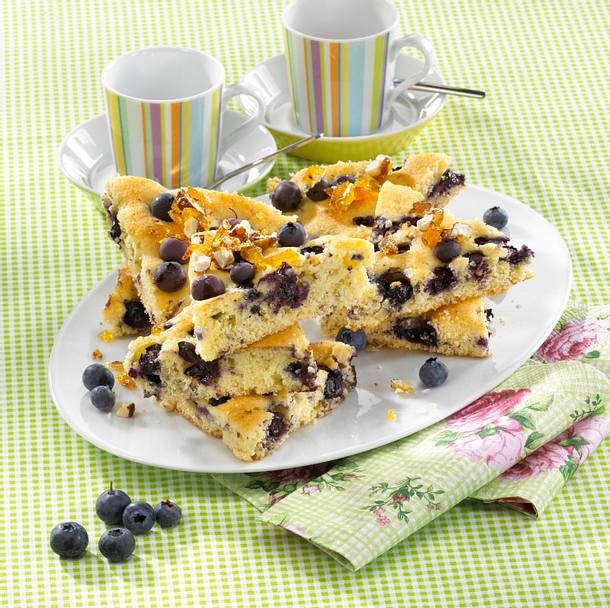 Heidelbeer-Blechkuchen Rezept Heidelbeer-Blechkuchen Rezept