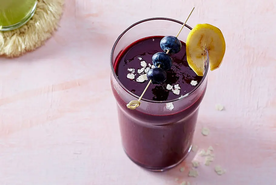 Heidelbeer-Hafer-Smoothie Rezept Heidelbeer-Hafer-Smoothie Rezept