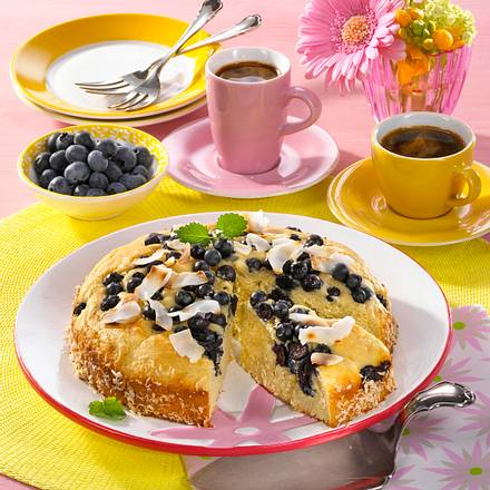 Heidelbeer-Kokos-Kuchen Rezept Heidelbeer-Kokos-Kuchen Rezept