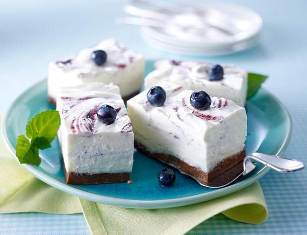 Heidelbeer-Milky-Way-Schnitten Rezept