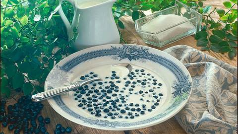 Heidelbeeren mit Milch Rezept - Foto: Klemme