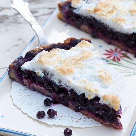 Heidelbeerkuchen mit Baiser Rezept Heidelbeerkuchen mit Baiser Rezept