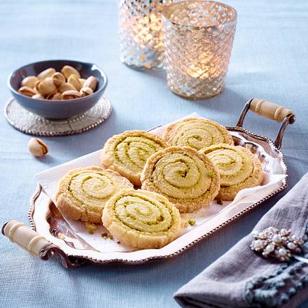 Heidesand mit gemahlenen Pistazien Rezept