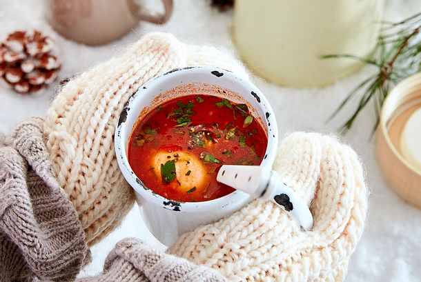 Heiße Tasse Shakshuka-Style Rezept