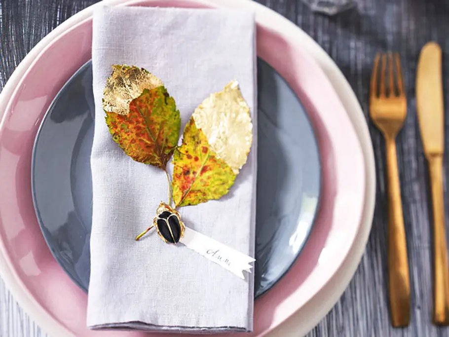 Herbstmenü Deko