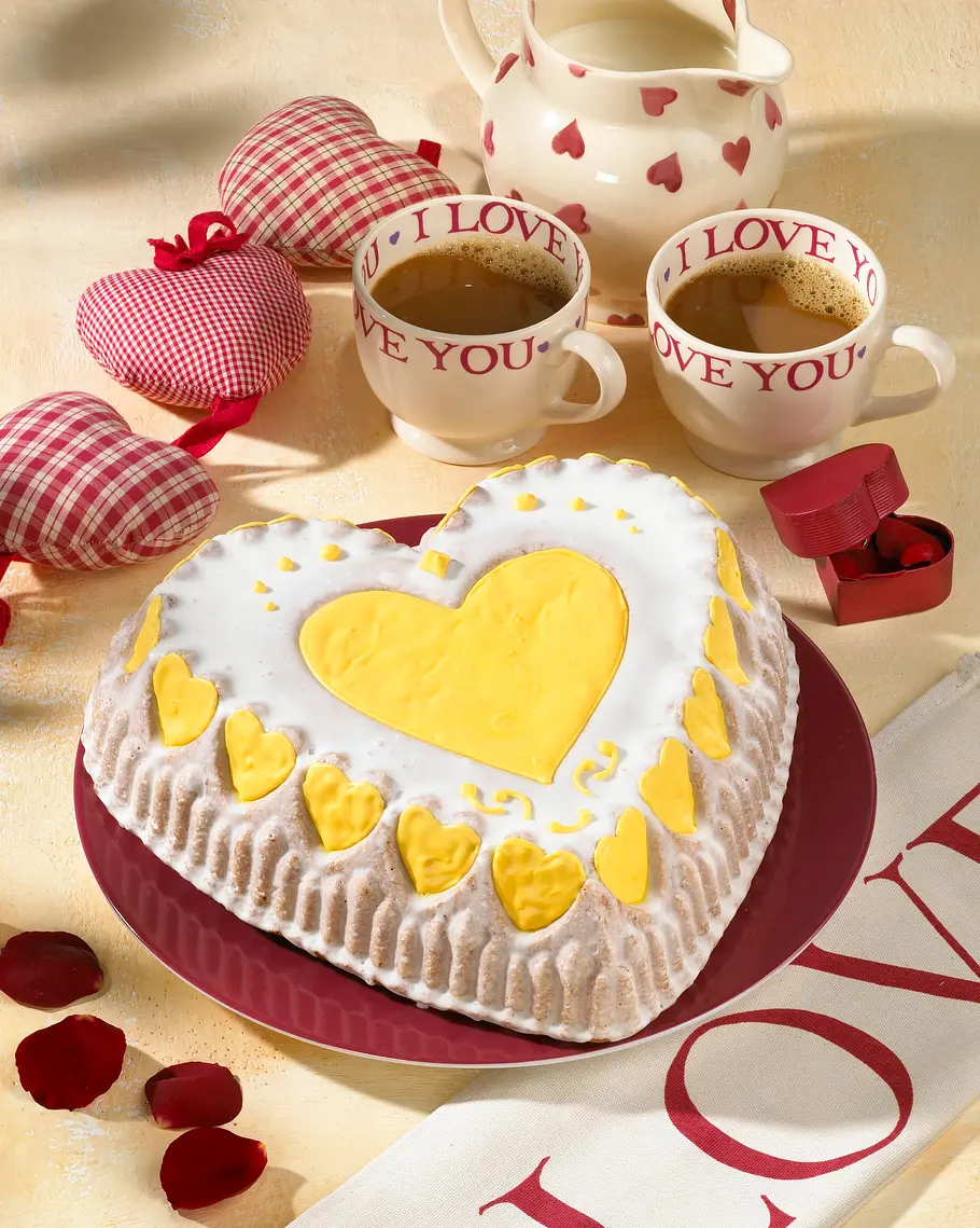 Herz-Zitronen-Kuchen Rezept