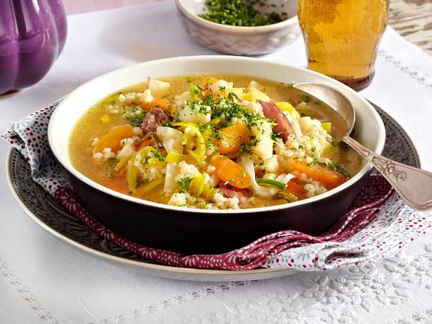 Herzhafte Graupensuppe Rezept Herzhafte Graupensuppe Rezept