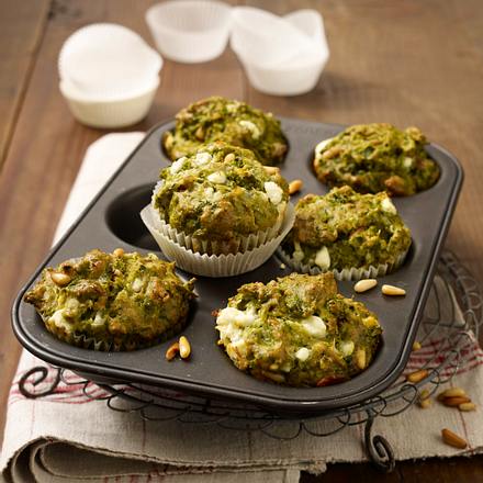 Herzhafte Grünkohl-Muffins Rezept Herzhafte Grünkohl-Muffins Rezept