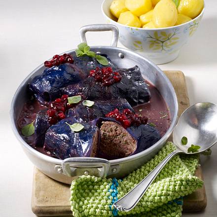 Herzhafte Rotkohlrouladen Rezept Herzhafte Rotkohlrouladen Rezept