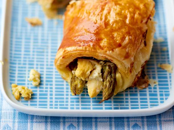 Herzhafte Spargel-Schinken-Päckchen Rezept Herzhafte Spargel-Schinken-Päckchen Rezept