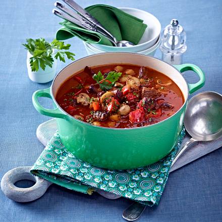 Herzhafter Jägertopf mit Pilzen Rezept Herzhafter Jägertopf mit Pilzen Rezept