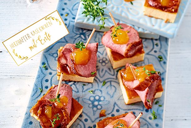 Herzhafter Käsekuchen mit Ente Rezept Herzhafter Käsekuchen mit Ente Rezept
