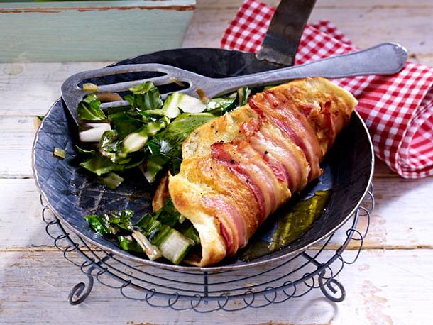 Herzhafter Pfannkuchen mit Mangold Rezept Herzhafter Pfannkuchen mit Mangold Rezept
