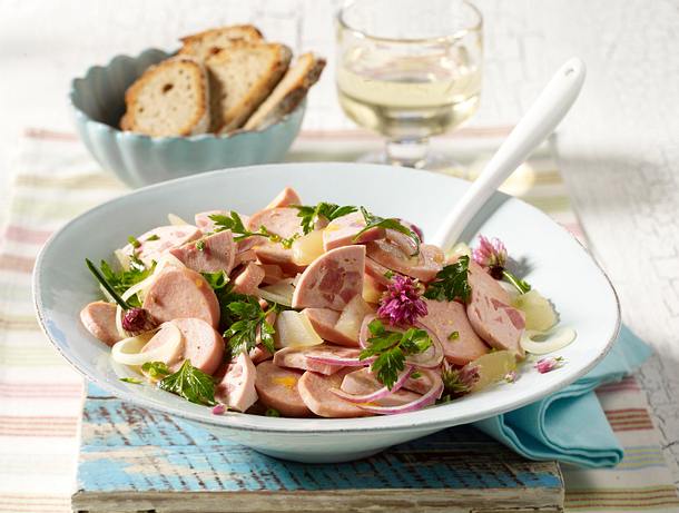 Herzhafter Wurstsalat Rezept Herzhafter Wurstsalat Rezept
