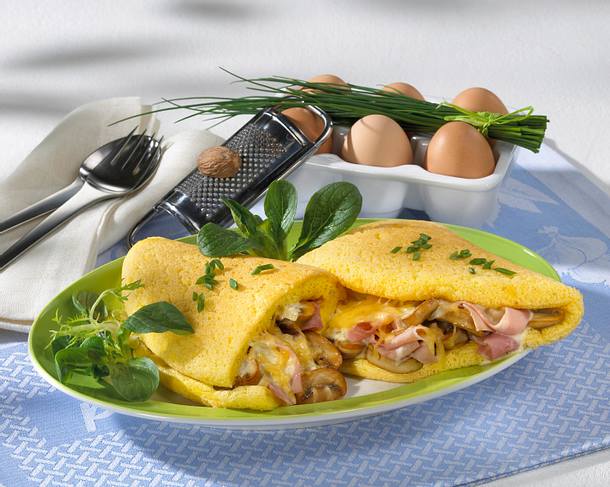 Herzhaftes Schaum-Omelett Rezept Herzhaftes Schaum-Omelett Rezept