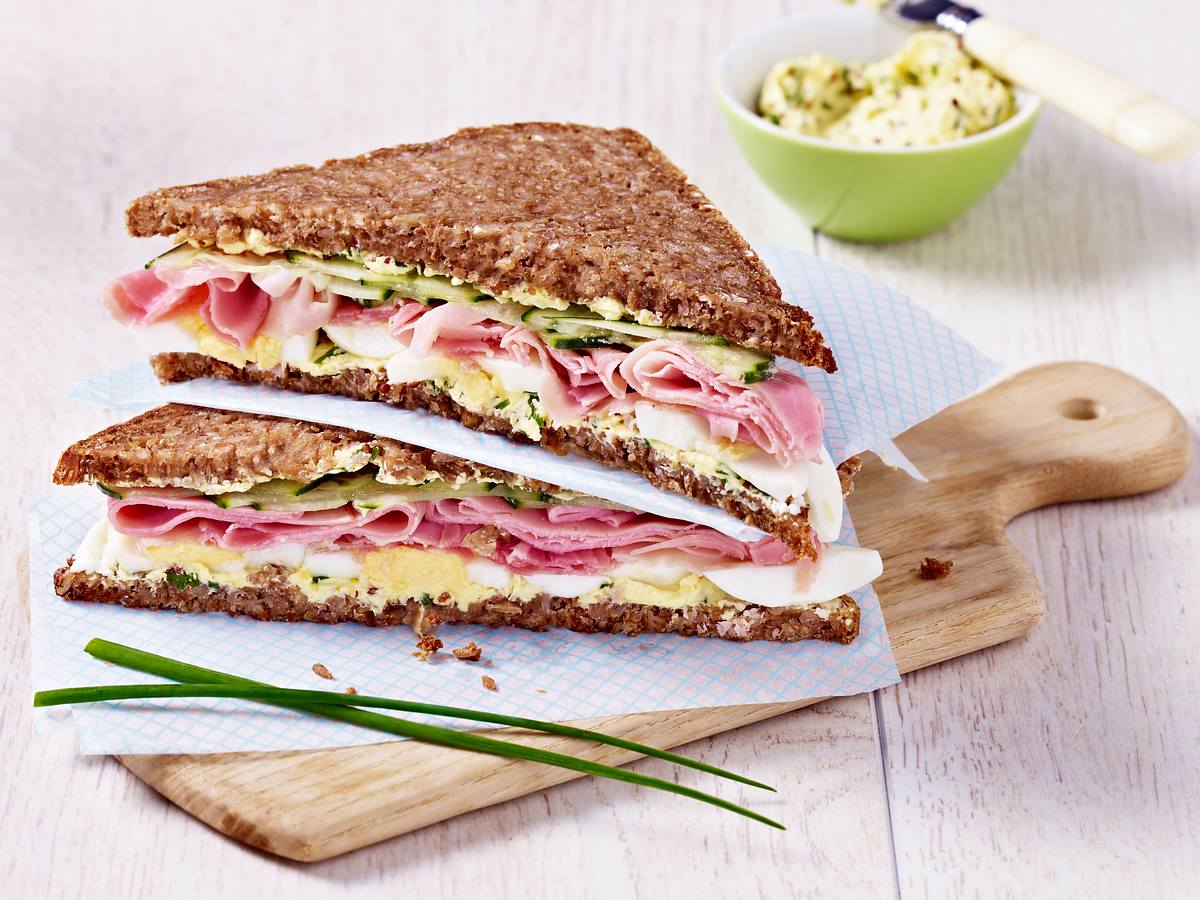 Herzhaftes Schlank-Sandwich