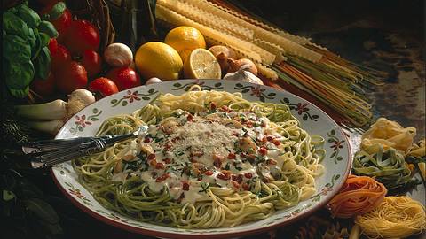 Heu & Stroh (Spaghetti) Rezept - Foto: Neckermann