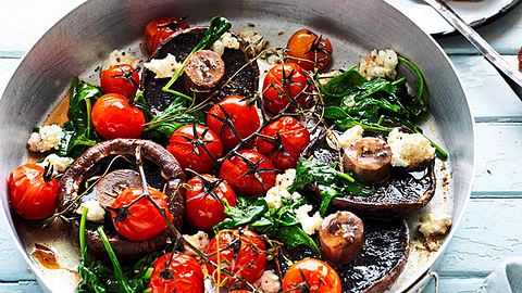 Heute kocht der Ofen: Portobellos „Tricolore“ Rezept - Foto: House of Food / Bauer Food Experts KG