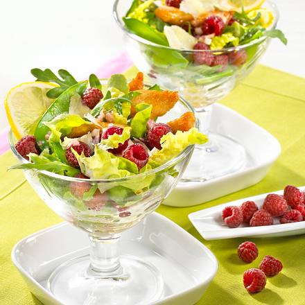 Himbeer-Cocktail mit Geflügelstreifen Rezept Himbeer-Cocktail mit Geflügelstreifen Rezept