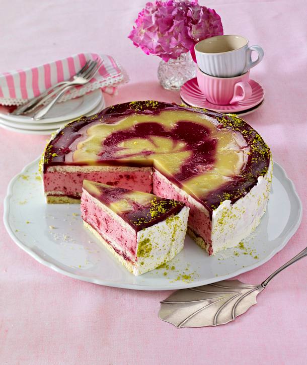 Himbeer-Kiwi-Torte „Picasso“ Rezept | LECKER