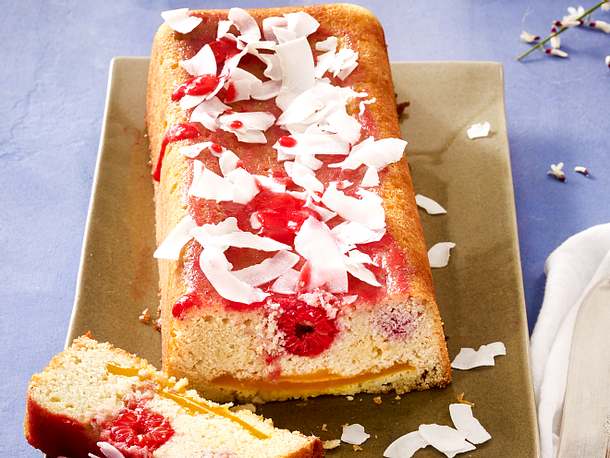 Himbeer-Mango-Kuchen low carb Rezept