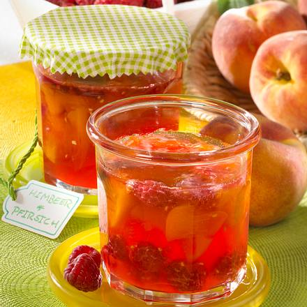Himbeer-Pfirsich-Konfitüre Rezept Himbeer-Pfirsich-Konfitüre Rezept