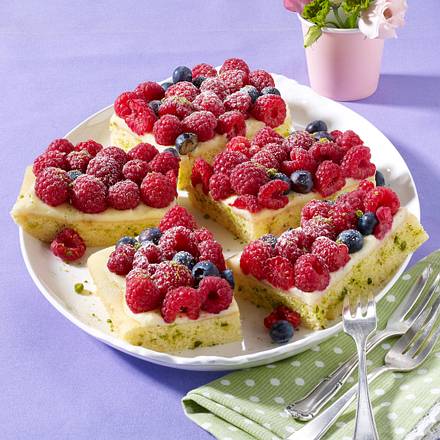 Himbeer-Pistazienkuchen Rezept