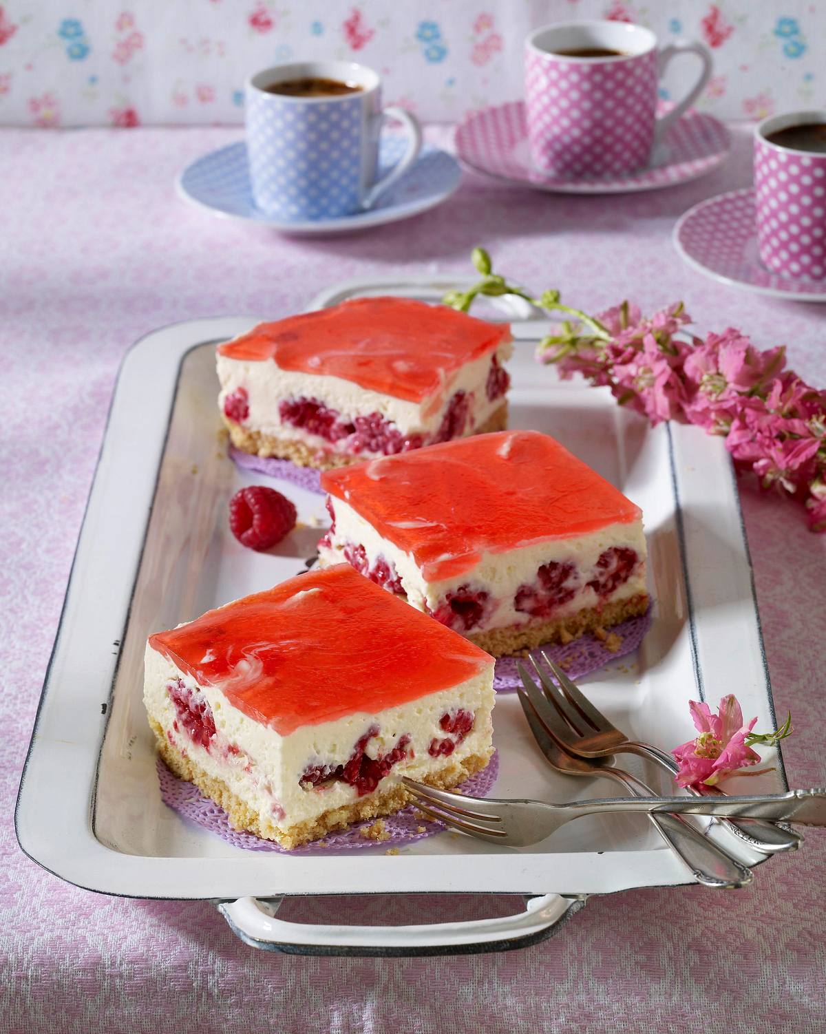 Himbeer-Quark-Sahne-Torte Rezept | LECKER