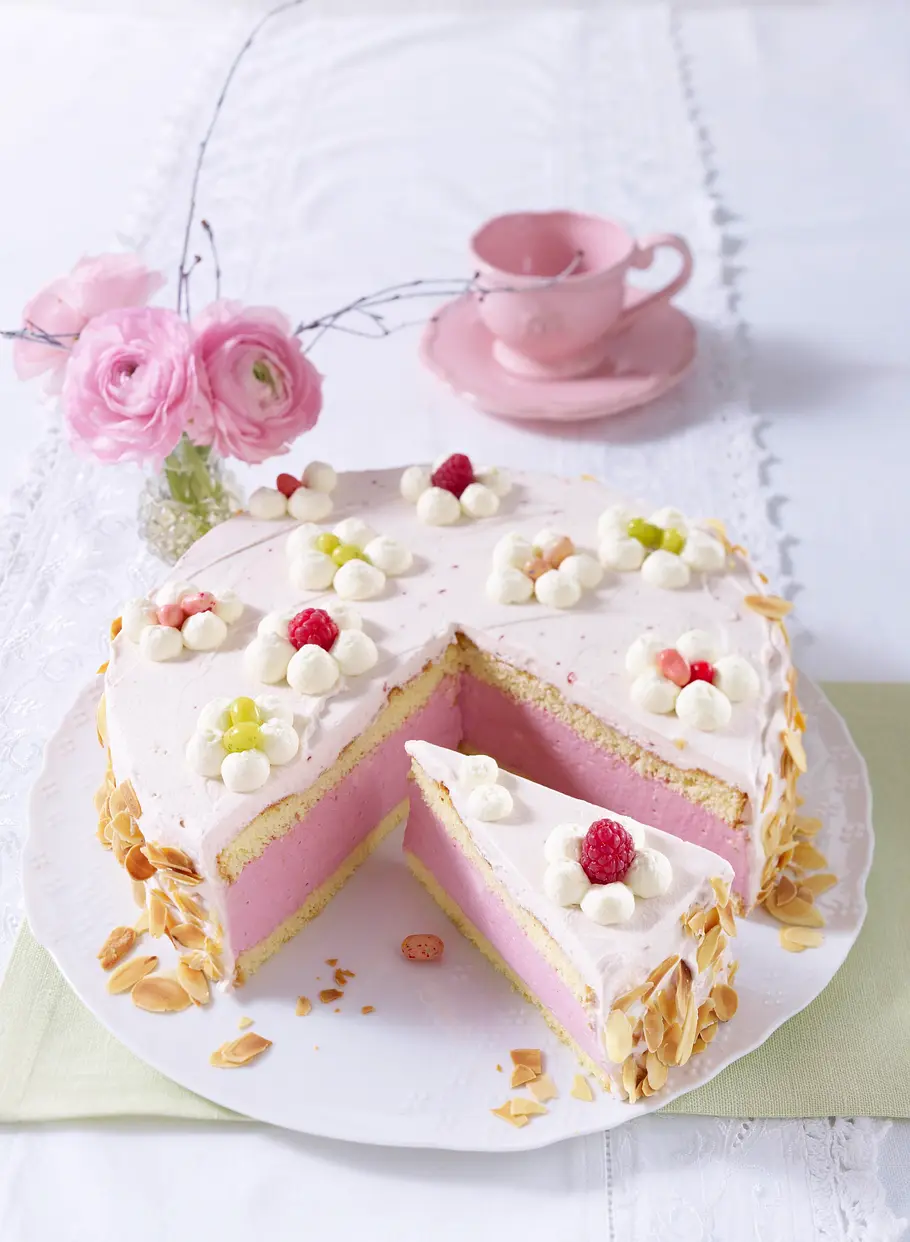 Himbeer-Quark-Sahne-Torte Rezept