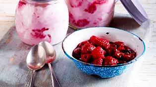 Himbeer-Quark-Swirl
