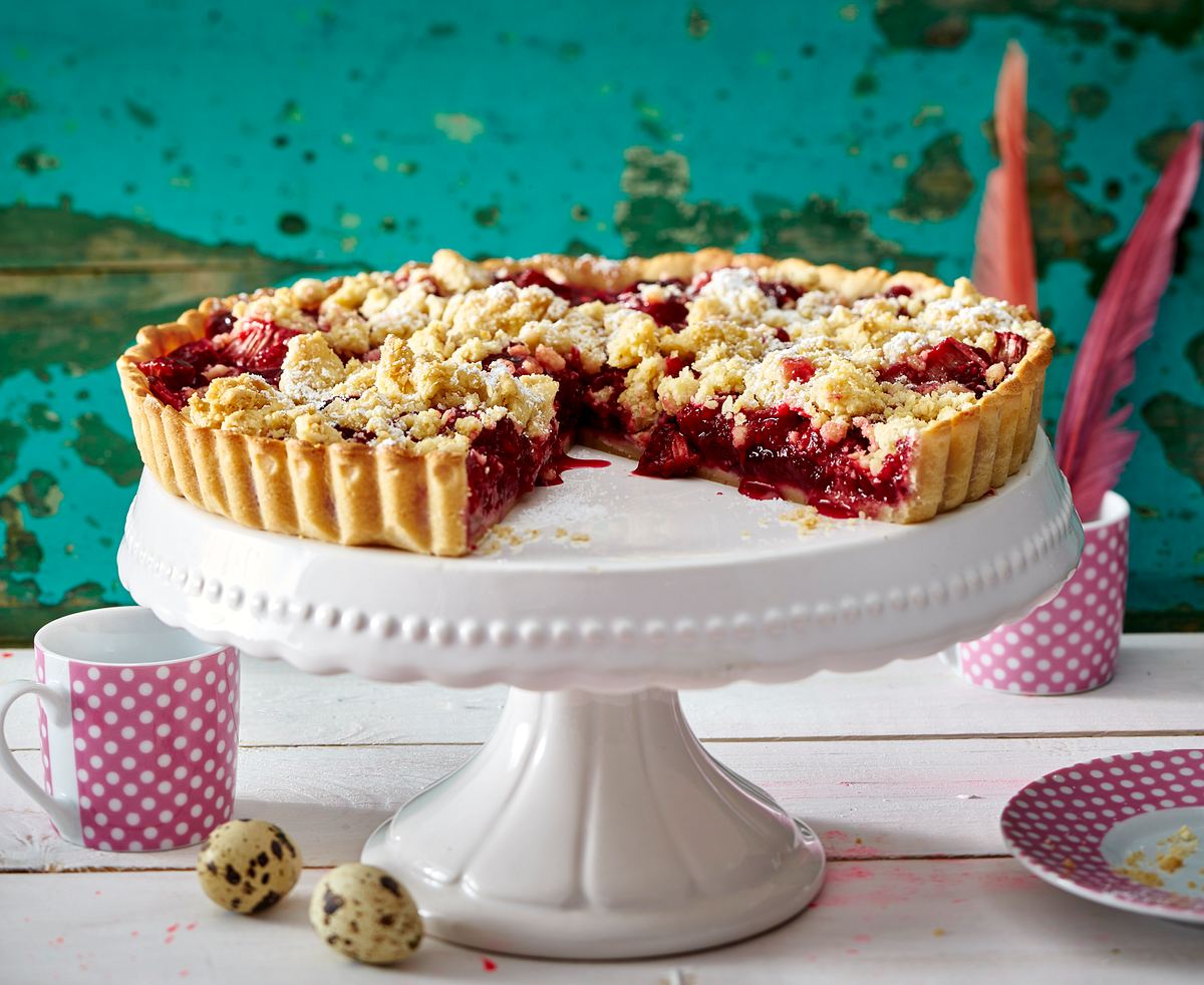 Himbeer-Rhabarber-Tarte Rezept