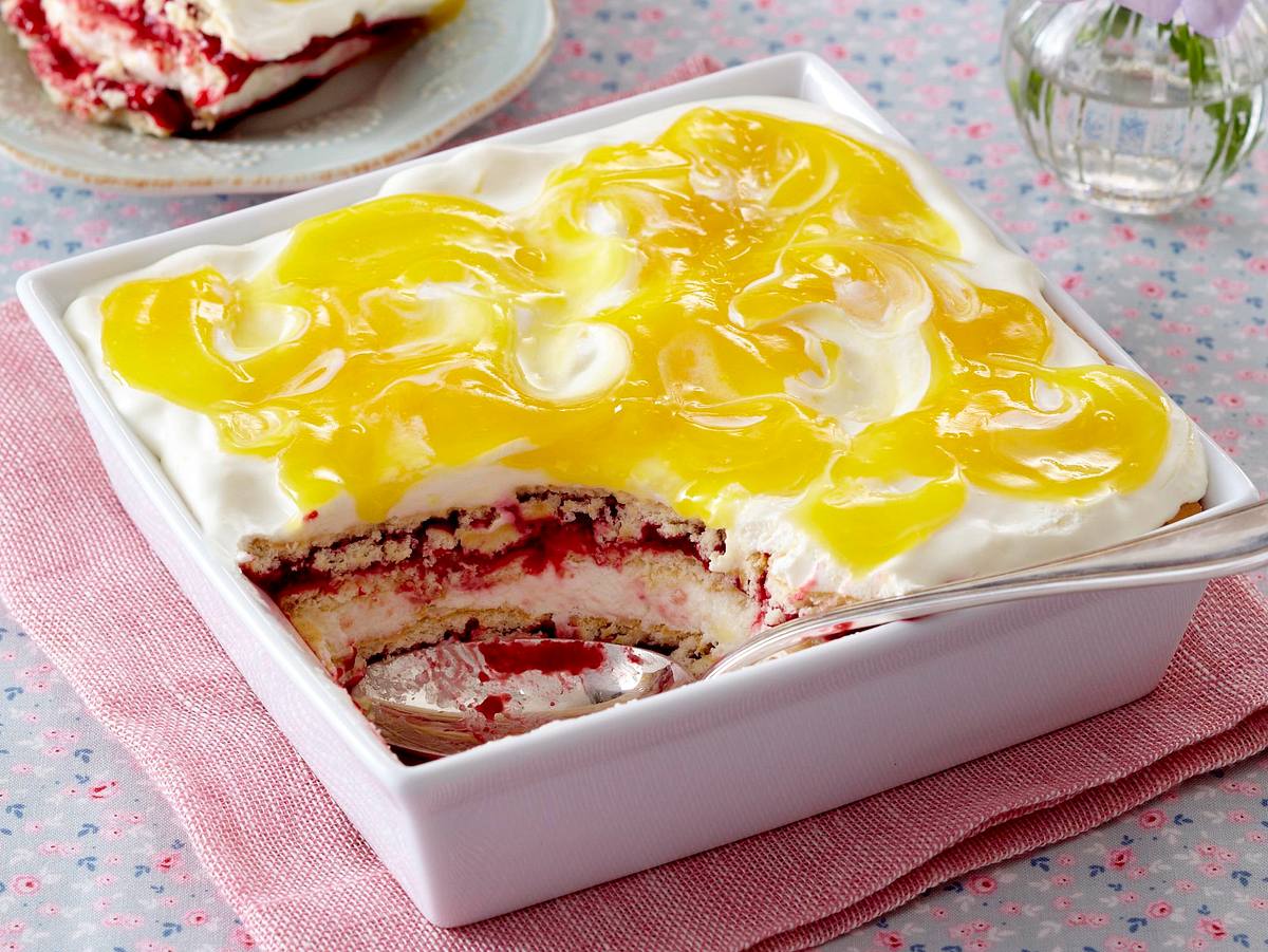 Himbeer-Schmand-Lasagne mit Lemon Curd Rezept