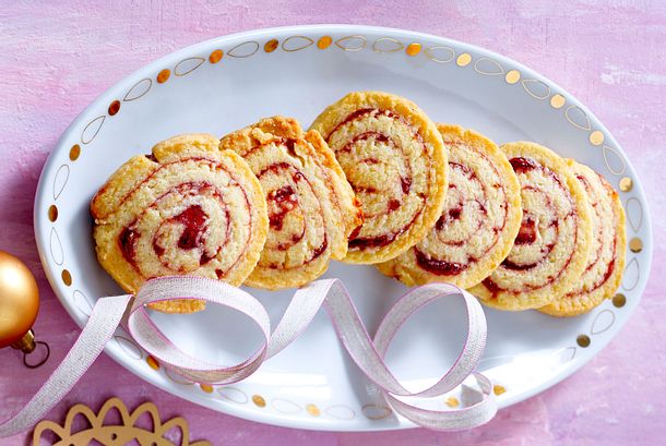 Himbeer-Swirl-Cookies Rezept Himbeer-Swirl-Cookies Rezept