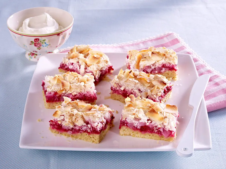 Himbeerkuchen mit Kokosbaiser Rezept Himbeerkuchen mit Kokosbaiser Rezept
