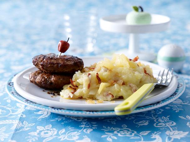 Himmel und Erde mit Frikadellen (Zwergenküche) Rezept