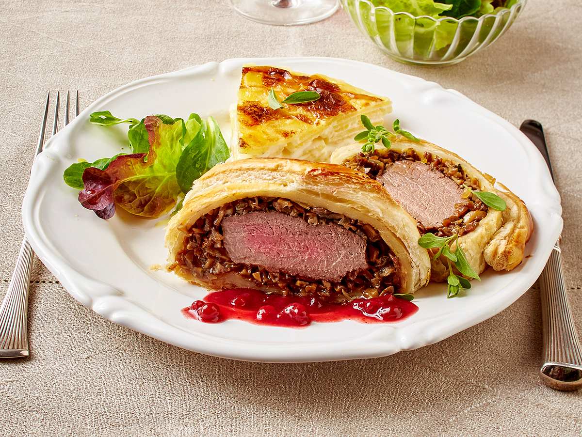 Hirschrücken à la Wellington Rezept