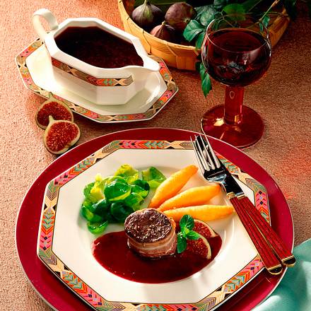 Hirschrückensteak mit Feigensoße Rezept