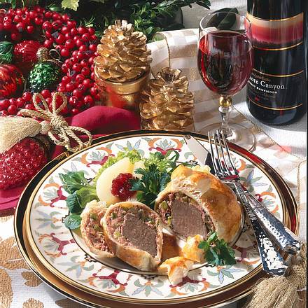 Hirschsteak in Blätterteig Rezept Hirschsteak in Blätterteig Rezept