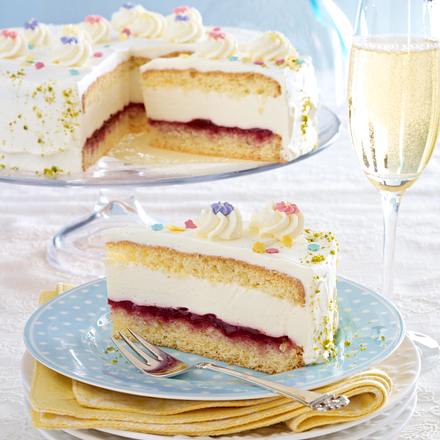 Holunder-Prosecco-Torte Rezept Holunder-Prosecco-Torte Rezept